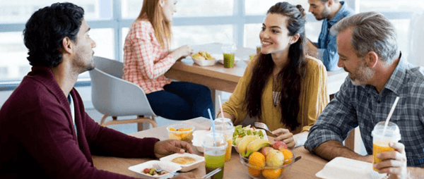 comer en la oficina