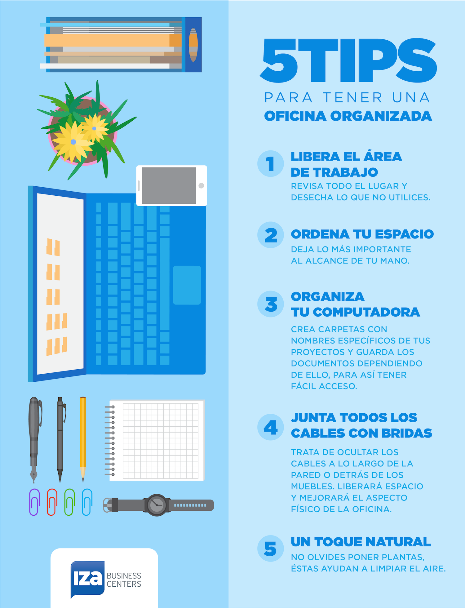 5 Tips Para Tener Una Oficina Organizada [Infografía]