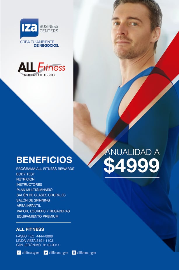 All Fitness beneficios cliente IZA BC 