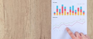 Gráfica de participación de mercado de una empresa