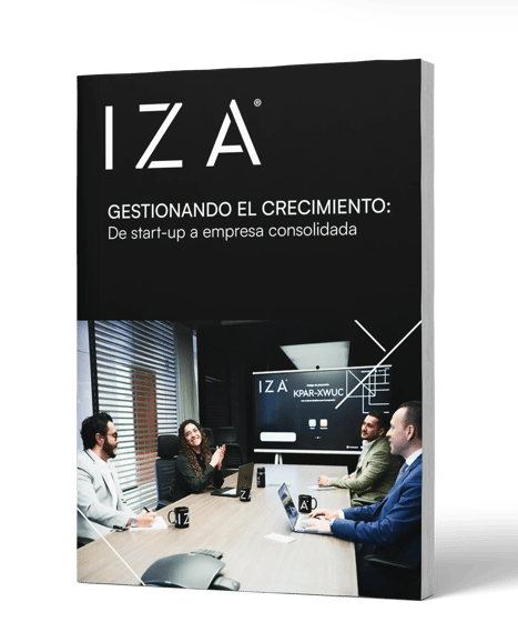 Mockup eBook gestionando el crecimiento
