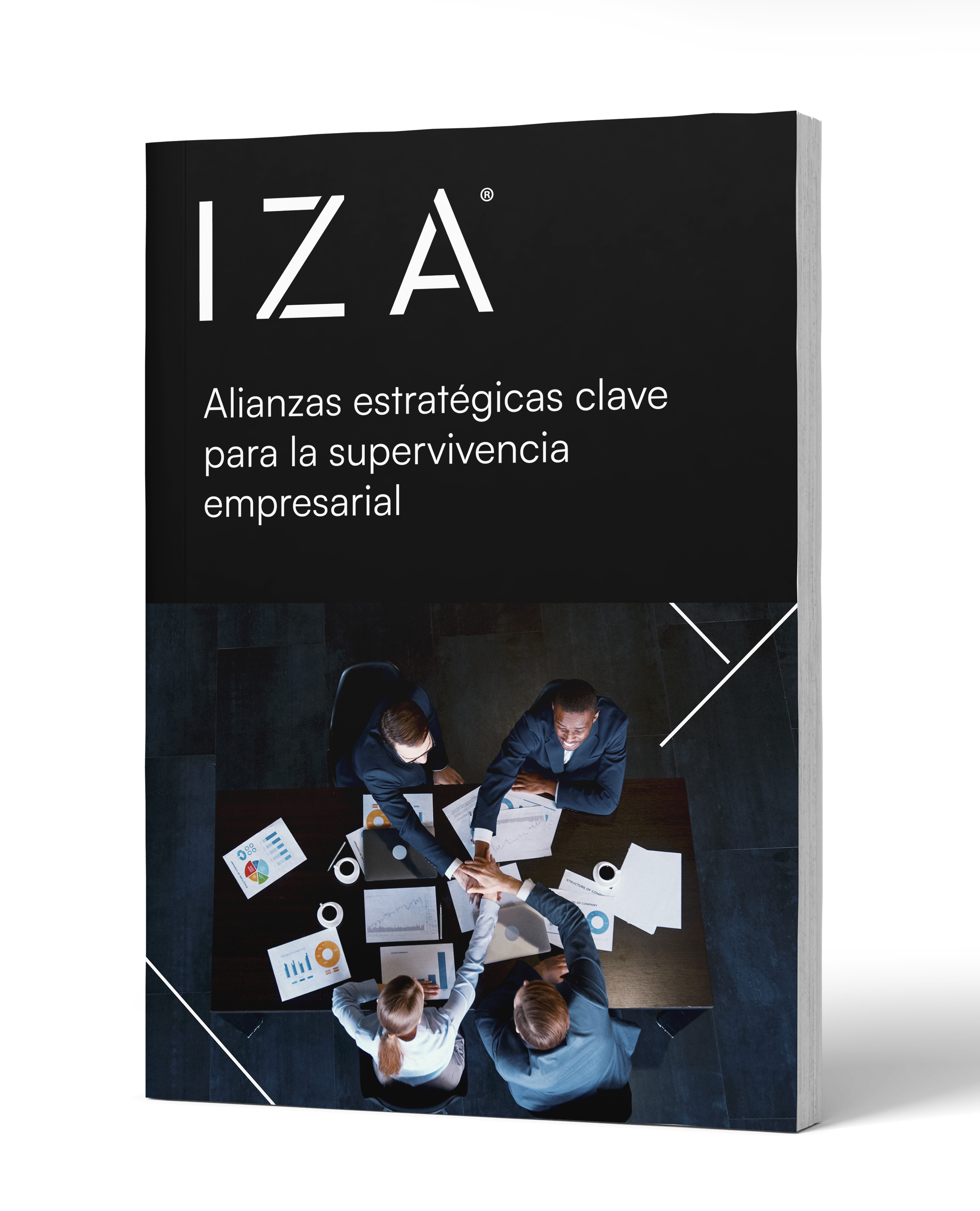 mockup de colaboradores en sala de junta de iza
