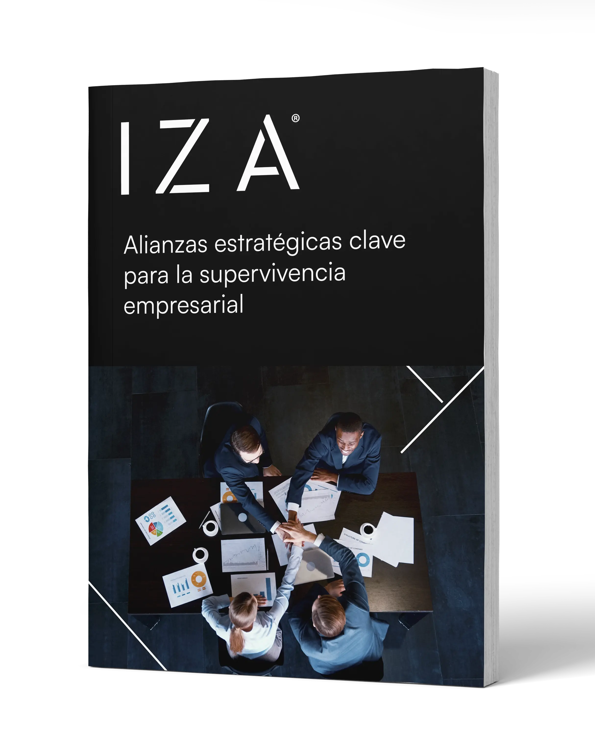 mockup de colaboradores en sala de junta de iza